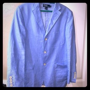 Ralph Lauren baby blue blazer 
100% lining fabric